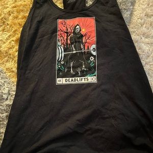 Project X Women’s Deadlifts Tarot Card Racerback tank